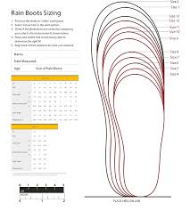 size charts stonz baby and childrens footwear