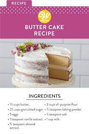 Butter Cake Recipe Recipe Cake Recipes Desserts Butter Cake Recipe