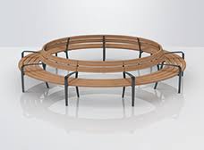 Gartenmöbel runder tisch wasserdichte abdeckung bank sofa staubdichtes gehäuse. Rundbank Und Runde Banke Runge Stadtmobiliar