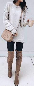 30 Cute And Casual Winter Outfit Ideas For School Casual Winter Outfits Outfits With Leggings Comfortable Winter Outfits