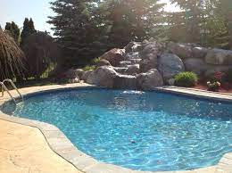 Bluestone Coping Pool Surround With Surface Mount Liner Track Installed Vinyl Pool Inground Pool Coping Pool Coping