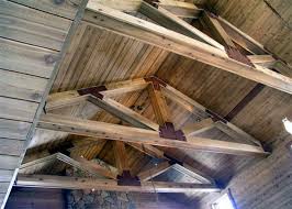 It is 17 feet (5.2 m) wide, and has a height of about 18 feet (5.5 m) from the top of the abutments to the tip of the roof. Specialty Trusses Foxworth Galbraith