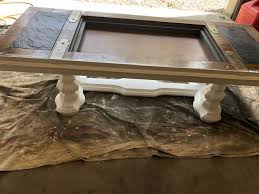 *after the glue completely cured placed the glass top decorated with crushed mirror glass on lower level of the coffee table. Diy Coffee Table Makeover The Little Frugal House
