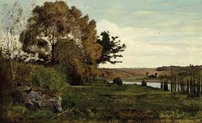 Signé et daté 'paul gigou 61' (en bas à droite) huile sur panneau. Paul Camille Guigou French 1834 1871