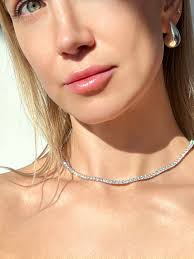 10k Moissanite Tennis Necklace