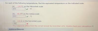 Maybe you would like to learn more about one of these? For Each Of The Following Temperatures Find The Chegg Com