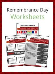 While some countries, such as the united kingdom, india and canada, also celebrate their versions of the holiday on then, others do not. Remembrance Day Facts Worksheets Background For Kids