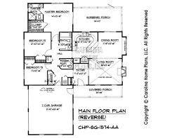 This modern ranch home plan expands upon the smaller original version, house plan 22456dr.the back of the home gives you an open concept floor plan with no wall separating the living foundation type. Screened Porch Side Entry Garage Unnecessary Powder Room Change Bathroom Placement No Basement Acces Country Style House Plans House Plans Small Home Plan