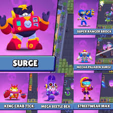 Surge attacks foes with energy drink blasts that split in two on contact. New Chromatic Brawler Surge Get Now Free Gems With This Generator Free Gems Brawl Gems