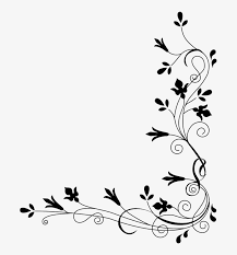 How to make a floral border for a wedding invitation? Black Floral Border Png Background Image Border Designs For Greeting Card Transparent Png 681x800 Free Download On Nicepng