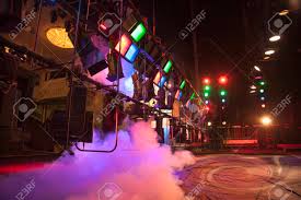 Light Effects On Stage Created With Theatrical Lighting Equipment Stock Photo Picture And Royalty Free Image Image 132942350