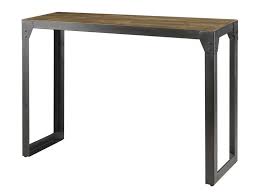 Console Worker En Acacia Massif Et Pieds Acier Pas Cher C 39 Est Sur Conforama Fr Large Choix Prix Discount Et Console Blanc Console Conforama Console