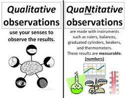 Science Qualitative And Quantitative Observations Poster Science Anchor Charts Science Lessons Elementary Science
