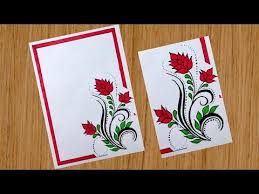 Download 994 simple border free vectors. Front Page Design For Project Assignment File Decoration Idea Flower Border Design For Project Colorful Borders Design Front Page Design Floral Border Design
