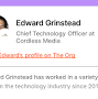Profile Picture of Edward Grinstead - Chief Technology Officer at Cordless Media - The Org (@theorg.com) on Google