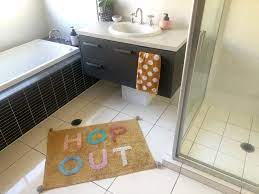 Adding bold bathroom rug sets from macy's,. Trendy Bath Mats Australia Camouflage A Bland Bathroom Floor The Plumbette
