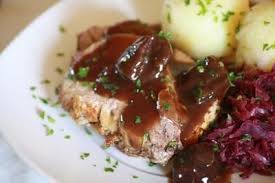 Bierbraten Mit Pflaumensosse Rezept Rezepte Pflaumensauce Braten