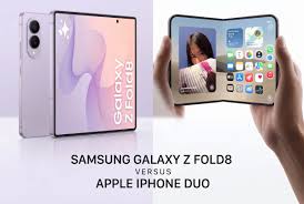 Photo L'iPhone Duo versus Samsung Galaxy Z Fold8 les deux ...