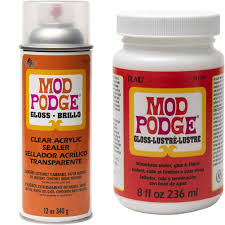 Amazon.Com: Mod Podge Cs11303 Waterbase Sealer, Glue And Finish, 32 Oz,  Matte And Mod Podge Spray Acrylic Sealer, 12 Ounce, Gloss