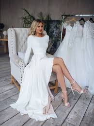 Shop the top 25 most popular 1 at the best prices! Long Sleeve High Low Wedding Dress Off 61 Www Daralnahda Com