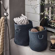Nordrana Basket Set Of 2 Blue Ikea Basket Making Baskets Ikea