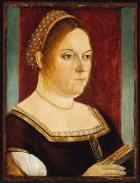 Portrait of a Woman Holding a Book