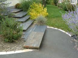 Dalles D Ardoises Marches Jardin Escalier De Jardin Jardins