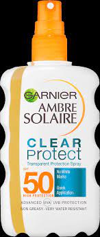 Clear Protect Sun Cream Spray Ambre Solaire Garnier