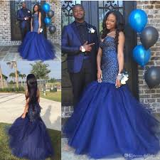 Long Black And Blue Prom Dress Gorgeous Navy Blue Backless 2k17 Prom Dresses Sweetheart Sleeveless Sparkling Beading Couple Fas Blue Mermaid Prom Dress Mermaid Prom Dresses Prom Dresses Blue