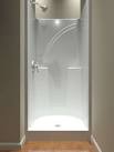 One piece shower enclosures