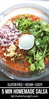 homemade salsa recipe blender salsa the kitchen girl rezept vorspeisenrezepte rezeptideen vegetarisches essen