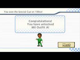 How do you get baby luigi on . Mario Kart Wii Deluxe 3 0 Unlocking Mii Outfit A Youtube