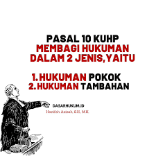 Jenis hukuman pokok pasal 10 kuhp. Dasarhukum Id Hai Semuanya Postingan Kali Ini Facebook