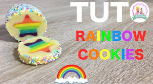 Recette Biscuits Arc En Ciel How To Make Rainbow Cookies Recipe Gateau Pinata Cookies Recette Idee Gateau