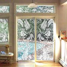 Tropical Palm Fronds Full Door Etched Decal Etched Glass Vinyl Decorative Window Film Tropical Window Film