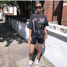 Black Biker Shorts Outfit Ideas Pin By Lex Nevin Dressed In Lala On Drip Me Down Short Outfits Summer Shorts Outfits Fashion