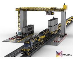 Rail Mounted Crane Lego City Train Lego Track Lego Christmas Train