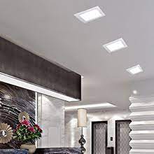 The required number of recessed lights depends on the size of your bedroom. Gianor 11 Inch 24w Ultra Thin Square Recessed Light With J Box 6000k Daylight 200w Equivalent No Dimmable Ceiling Light Amazon Com