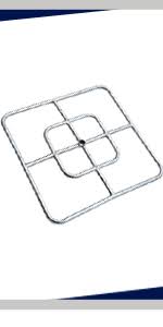 24 inch fire pit replacement pan square. Amazon Com Onlyfire Square Stainless Steel Drop In Fire Pit Burner Ring And Pan Assembly 24 Inch Garden Outdoor
