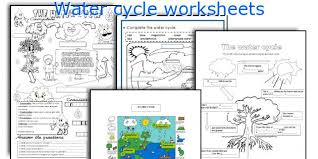 (the downloadable pdf comes with a second page of definitions for each labeled term.) Water Cycle Worksheets