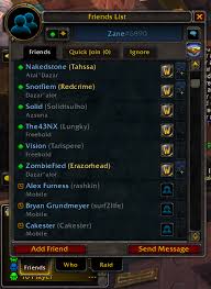 Friend List Colors Addons World Of Warcraft Curseforge Friends List List Character Names