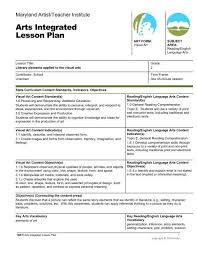 They are courtesy of other teachers. Arts Integrated Lesson Plan Mdk12