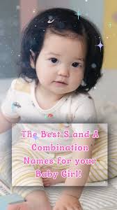 The Best S and A Combination Names for your Baby Girl! #babygirl #babynames  #baby #Top10 #rainbowbaby