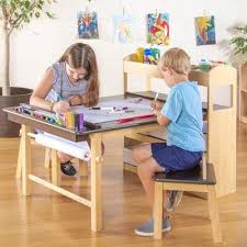 Emilio Kids 3 Piece Arts And Crafts Table And Chair Set Kids Art Table Kids Craft Tables Craft Table