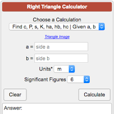 Right Triangles Calculator