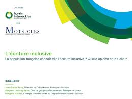 Le but de l'écriture inclusive est de faire changer les mentalités par le langage. Etude L Ecriture Inclusive