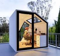 Outdoor Mobile Pod Disassembled Home Pod Mobile Home Backyard Office Pod  Living Room Movable House