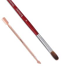 Buy Comely 100 Kolinsky Acrylic Nail Brush 8 Oval Crimped Sable Nail Brushes For Acrylic Application Acrylic Brushes For Nails With Wood Handle Nail Brush For Nail Art Manicure Powder Size 8
