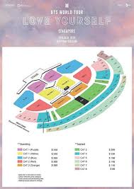 January 2019 Bts Love Yourself World Tour In Singapore