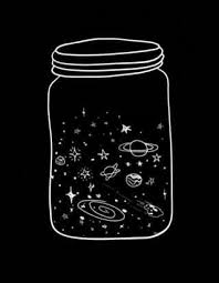 Aesthetic Black And White Galaxy Drawings Universe In A Jar Space Drawings Space Doodles Aesthetic Space
